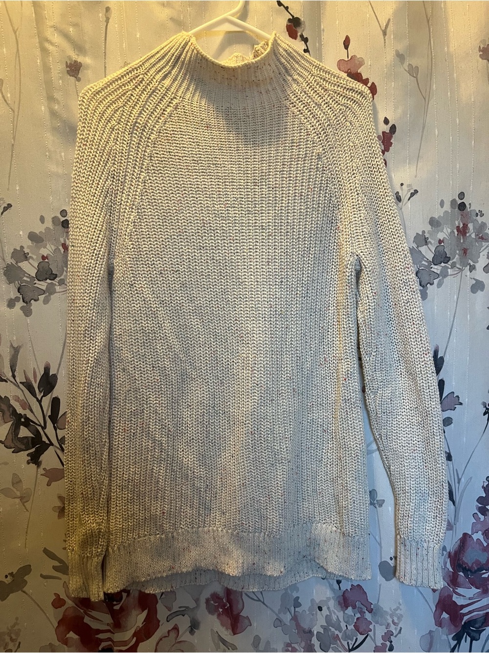 Women’s Cream Knit Crewneck Sweater